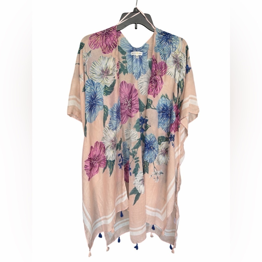 WOVEN HEART Bohemian Floral Kimono Duster size OSFM